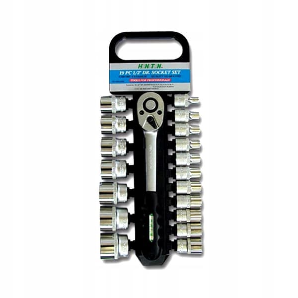 HONITON SÆT MED 1/2" NØGLER MED SKALDE 19 ELEMENTS 4019