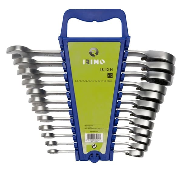 Skraldekombinøglesæt 12 stk 8-19mm Irimo