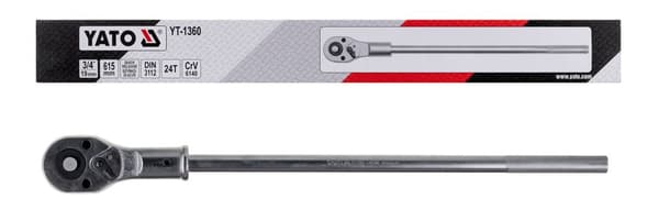 Yato YT-1360 spärrnyckel Krom-vanadin stål 19 mm 1 st Rostfritt stål 24