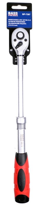 1/4" skralde med teleskophåndtag