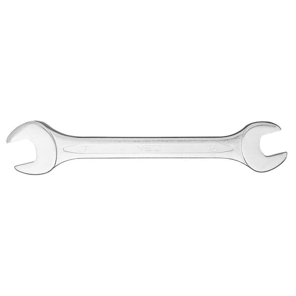 Dobbeltsidet gaffelnøgle 16 x 17 mm