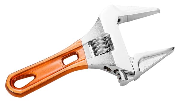 Justerbar skruenøgle kort 156 mm, rækkevidde 0-43 mm