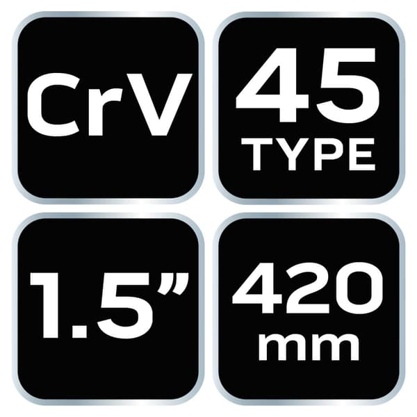 Rörnyckel typ "45", 1,5", 420 mm