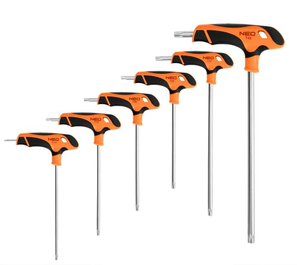 Torx nøgler 6 stk indsats