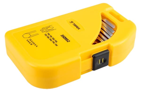 Sekskant og Torx nøgler, sæt med 18 stk
