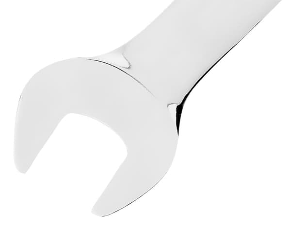 Gaffelnøgle, delt med skralde, 16 mm