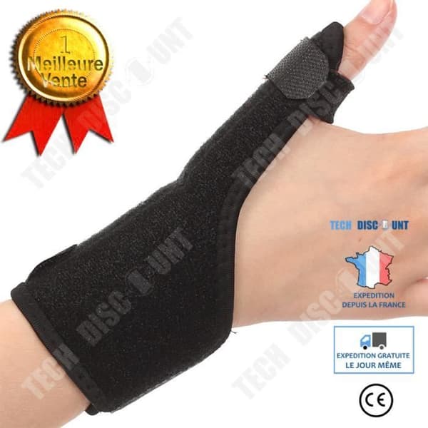 1x Tummens fingergrev Articulationshandsskydd Splint Stöd Distorsion Artrit Handskeband Musfingerskorrektion