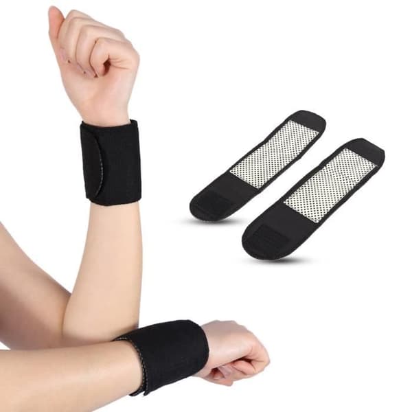 Magnetisk självuppvärmande handledsbygel - ATYHAO - Sportskydd - Svart - Fitness