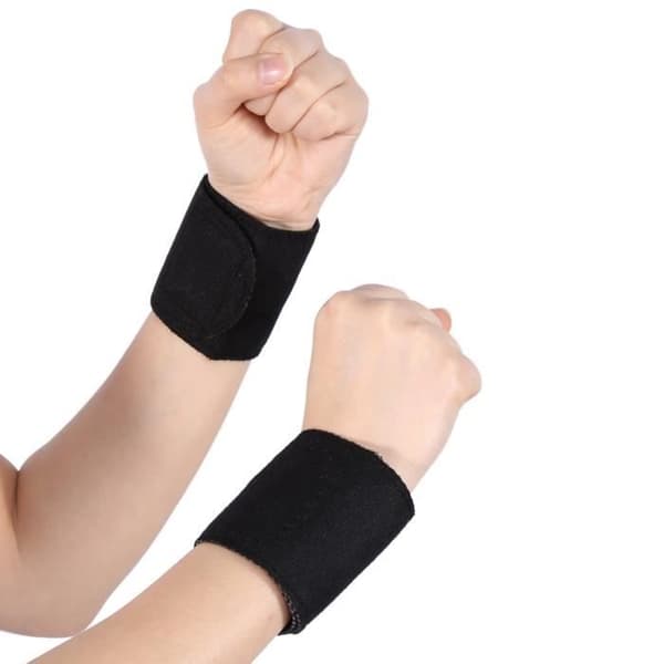 GXU 1 par magnetiska självuppvärmande handledsstöd Sportskyddande handledshängslen HJ011