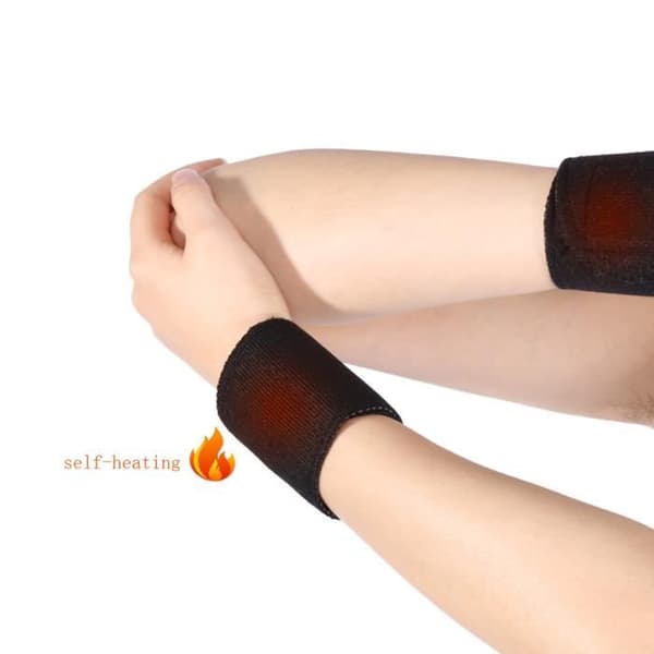 OLL® magnetiskt självuppvärmande handledsbygel - DRFEIFY - Sportskyddshängslen - Svart - Fitness