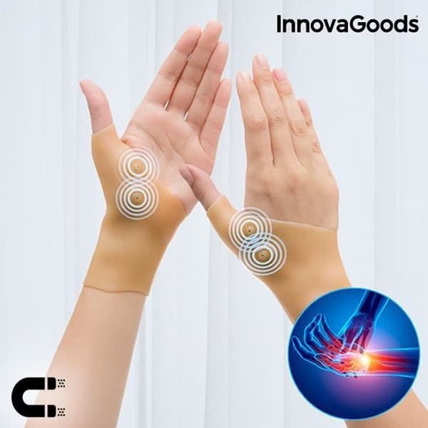 Kompressionshandledsskydd - INNOVAGOODS - Wellness Care - Vit - Fitness - Styrketräning - Tyngdlyftning