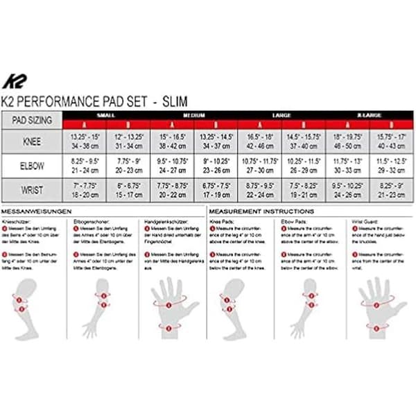 K2 Prestanda Pad Set W för Kvinna