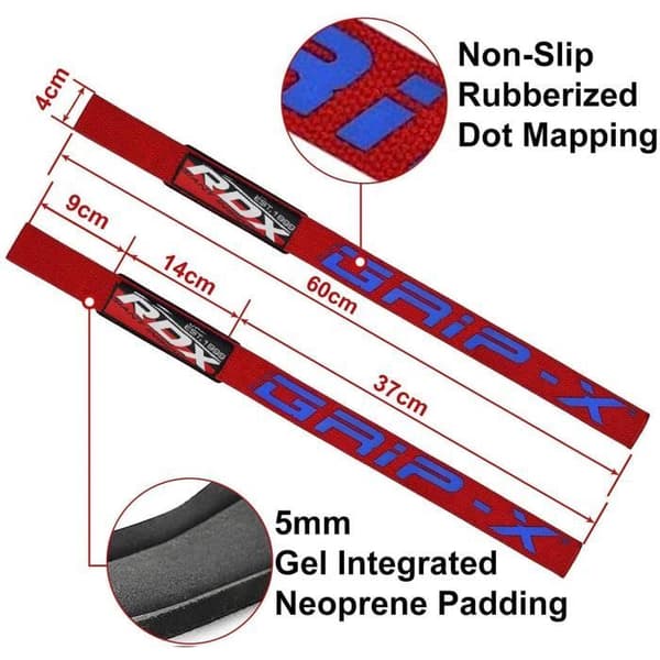 RDX - Bodybuilding Strap Gym Lifting Wrist Support - Crosstrainning - Vuxen