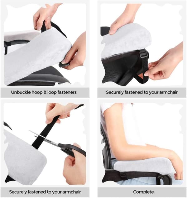 Sort Kvalitet Armlen / Armlensputer Memory foam