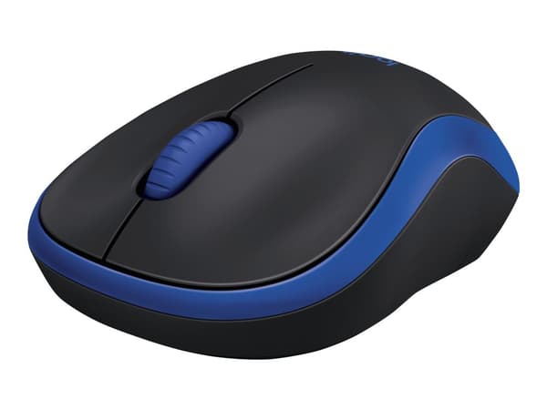 Logitech M185 Optisk Trådlös Mus – Blå