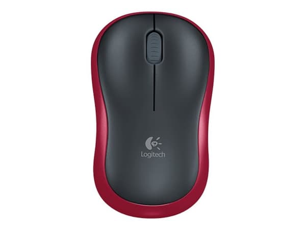 Logitech M185 Optisk Trådlös Mus – Röd