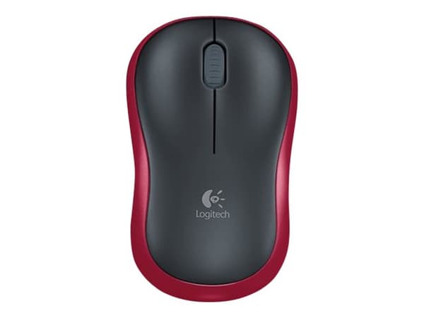 Logitech M185 Optisk Trådlös Mus – Röd