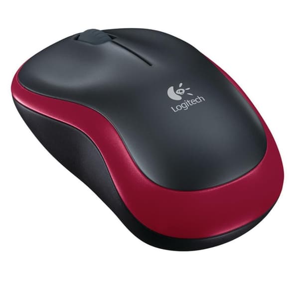 Logitech M185 Optisk Trådlös – Röd