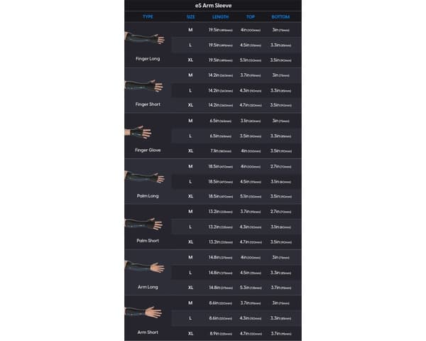 ES Arm Sleeve Palm Long - Size M