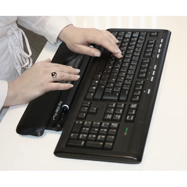 Ergoslider Plus+, inbyggd mus 5 knappar+scroll, 800 DPI, USB, Svart