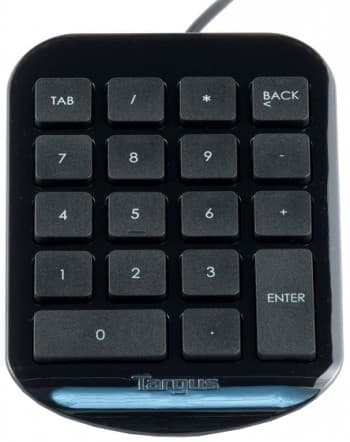 Targus AKP10EU | Numeric Keypad | Wired | Black musta, Harmaa