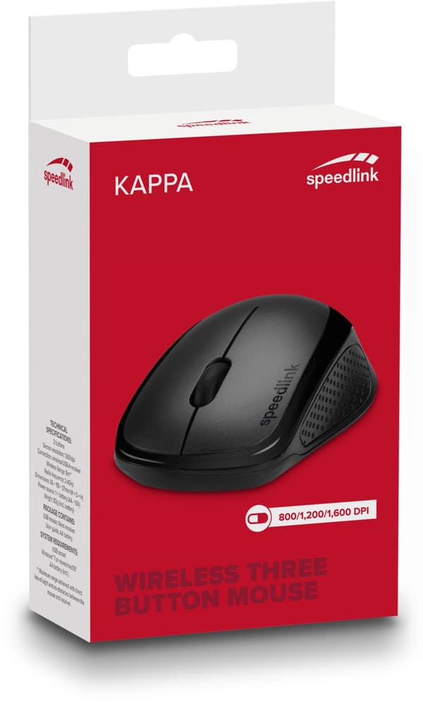 Speedlink mouse Kappa Wireless, black (SL-630011-BK)