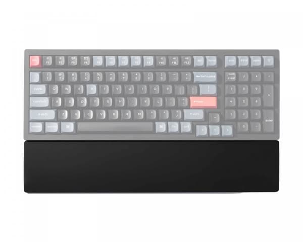 Silikoni Palm Rest K4 Pro/Q5/V5/V5 Max - Musta Rannetukeen