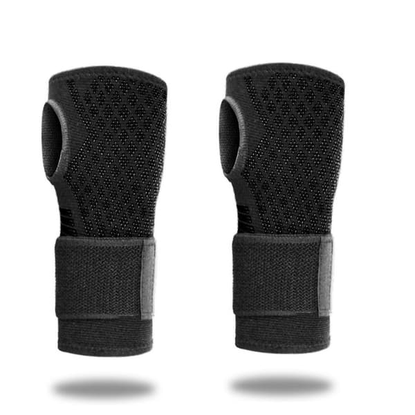 INF Sort håndledsstøttebandage - åndbar nylon til træning og sport L