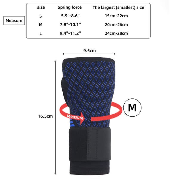 INF Handledsstöd i Nylon - Optimalt Luftflöde