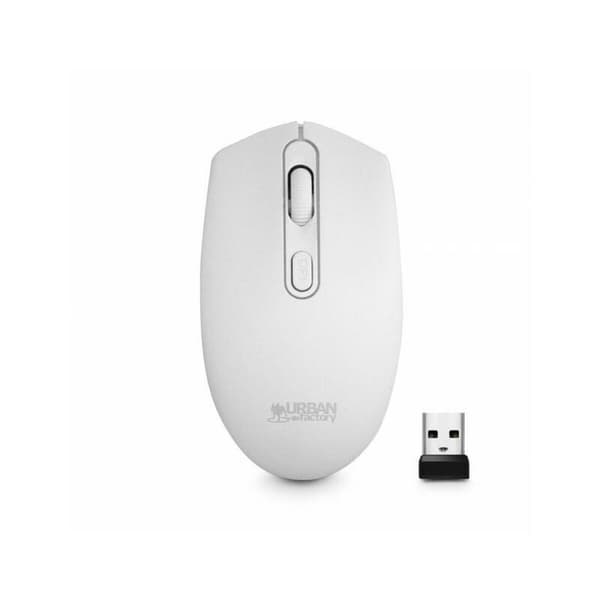Trådlös Mus Urban Factory FCM02UF Vit 1600 dpi Vit