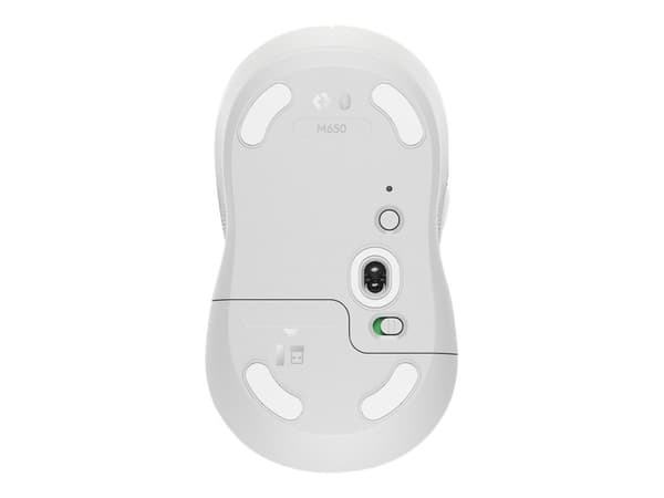Logitech Signature M650 Optisk Trådlös Datormus – Vit