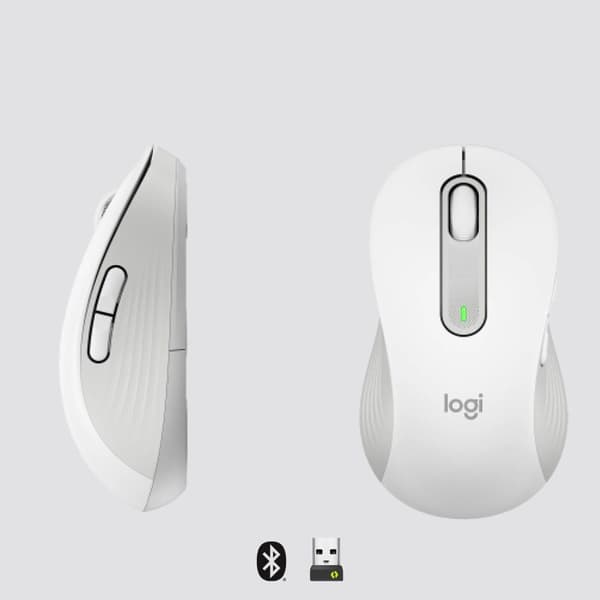 Logitech Signature M650 L Vänsterhands – Optisk Datormus – Vit
