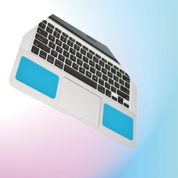 INF Komfortabel håndledsstøtte i silikone til MacBook Blå