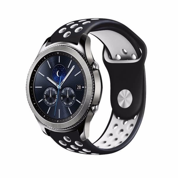 EBN Sport Armbånd Samsung Gear S3 Sort og hvid