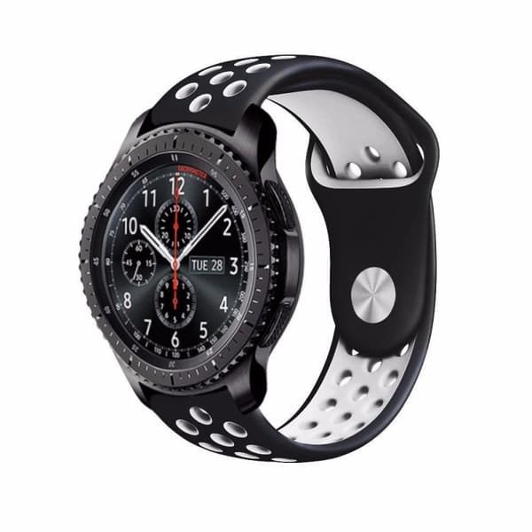 EBN Sport Armbånd Samsung Gear S3 Sort og hvid