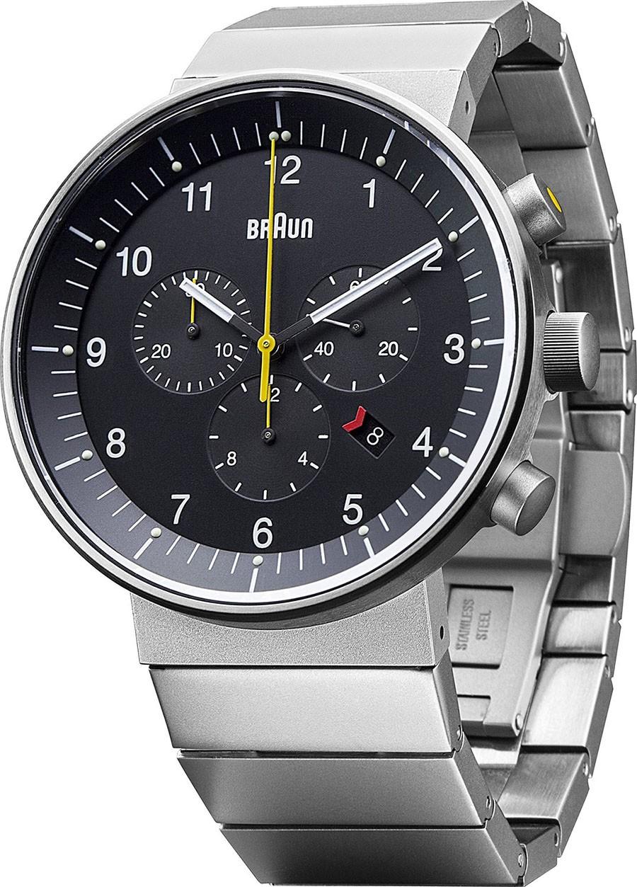 Braun prestige chronograph BN0095BKSLBTG Mens Swiss quartz watch