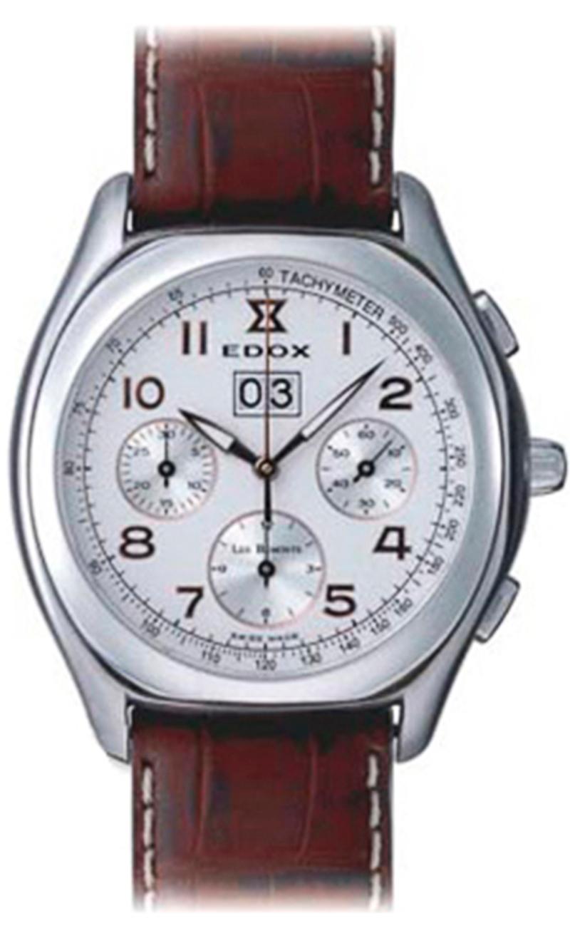 Edox les bemonts chronograph big - date automatic 45001-3-AAD Mens Swiss automatic watch
