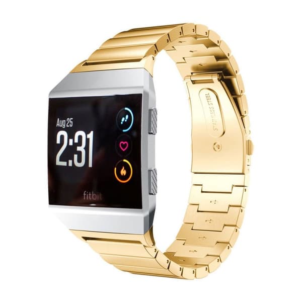 Armbånd rustfritt stål Fitbit Ionic - gull