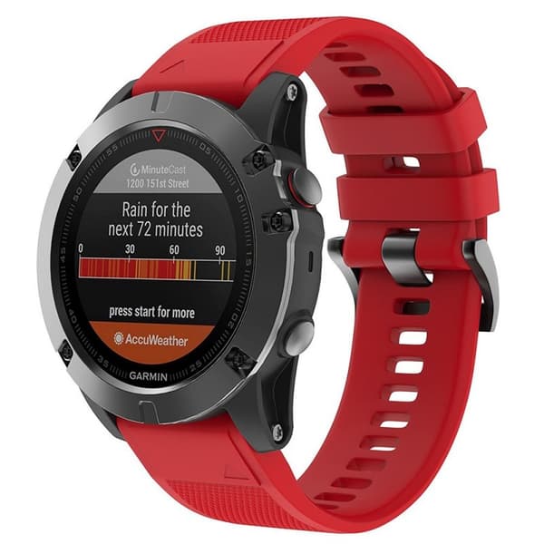 Sport Rannekoru EasyFit Garmin Fenix Fenix 3 / 5X / 5X Plus - punainen
