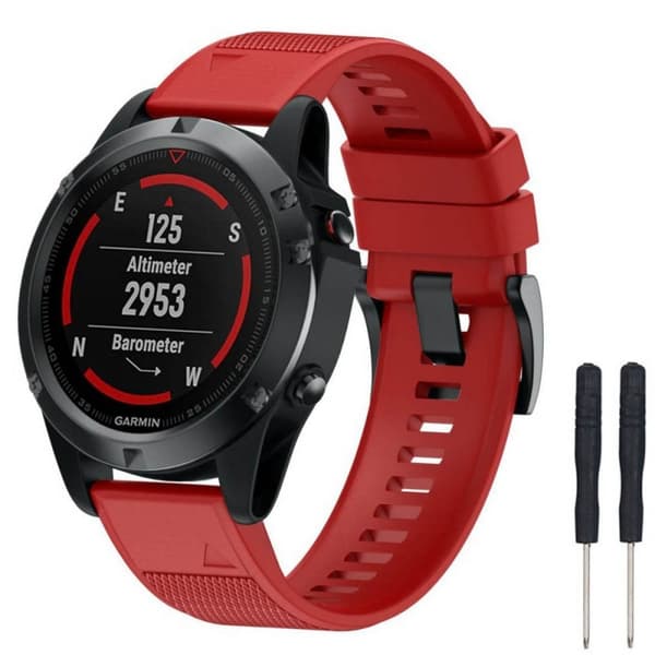 Sport ranneke EasyFit Garmin Fenix 5 / Forerunner 935-Red