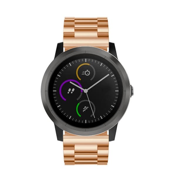 Rannekoru ruostumatonta terästä Garmin VivoActive 3 - Rosè