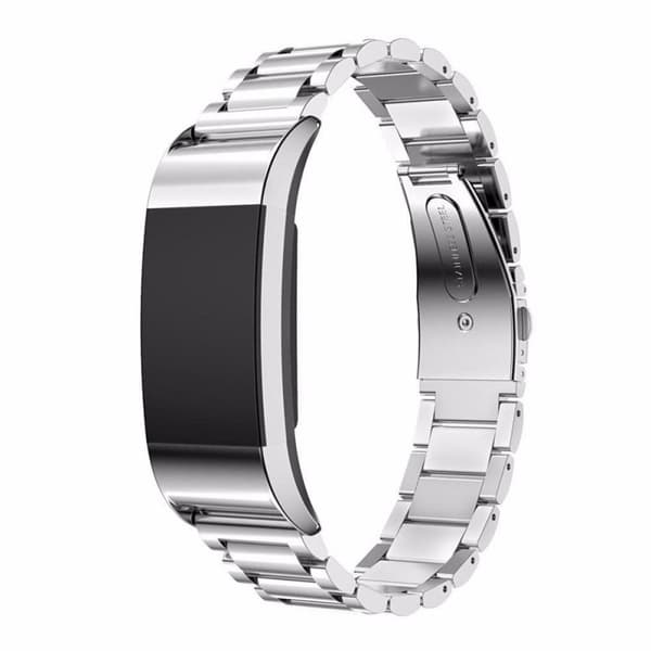 Armband rostfritt stål FITBIT Charge 3 - Silver