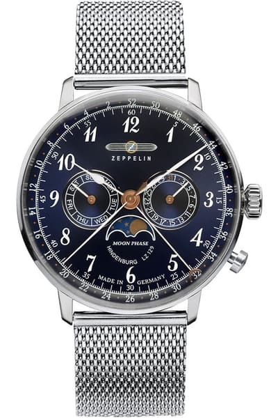 Zeppelin lz129 hindenburg moonphase 7036M-3 Mens Quartz watch