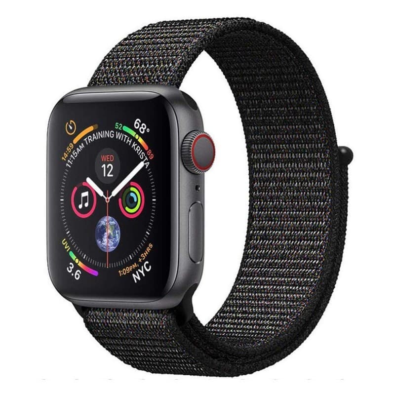 Apple Watch 4 (40mm) Nylon Armband - Black Pink