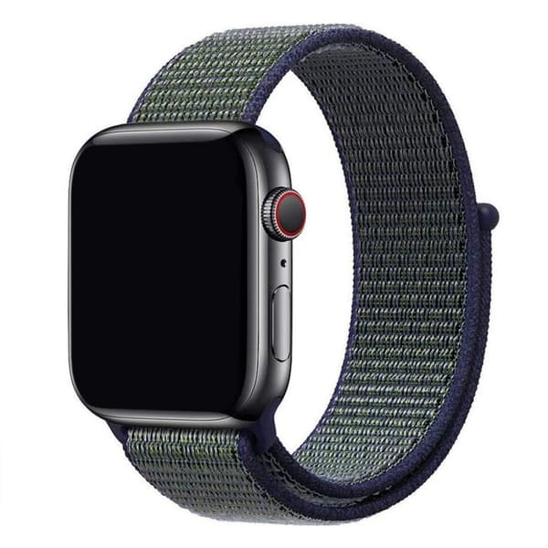 Apple Watch 38mm Nylon armbånd - Midnight Fog