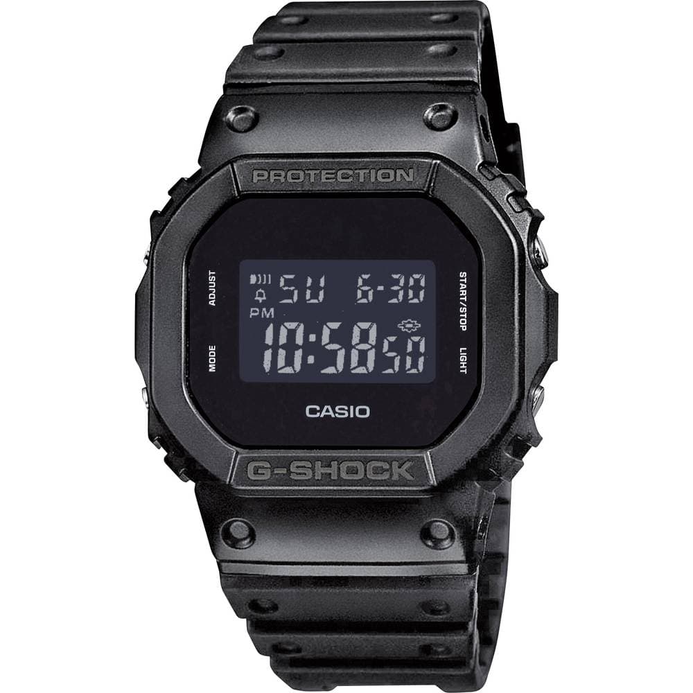 Casio Quarz Armbåndsur DW-5600BB-1ER (L x B x H) 48.9 x 42.8 x 13.4 mm Sort Kabinetmateriale=Harpiks Materiale (armbånd)=Harpiks