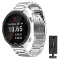 Miniatyrbilde 1 av 4: Rustfritt stål armbånd GARMIN Forerunner 245 / 245M - Sølv