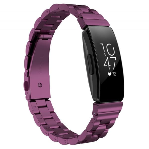 Rannekoru ruostumatonta terästä FITBIT Inspire / Inspire HR - Violetti