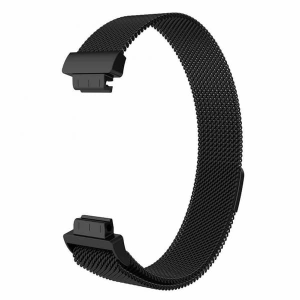 Milanese magnetiske armbånd FITBIT Inspire / Inspire HR - Sort