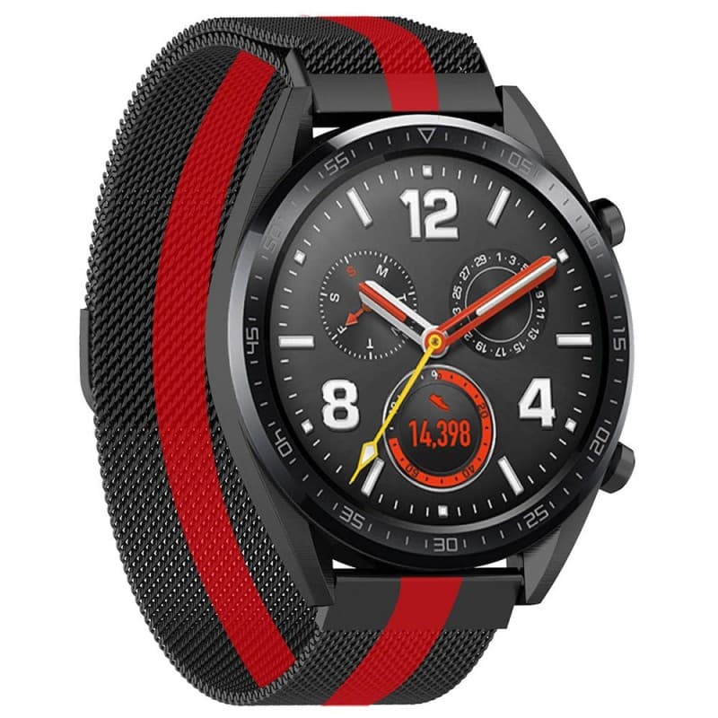 Milanese RSF stål Huawei Watch GT/TicWatch Pro - sv/r